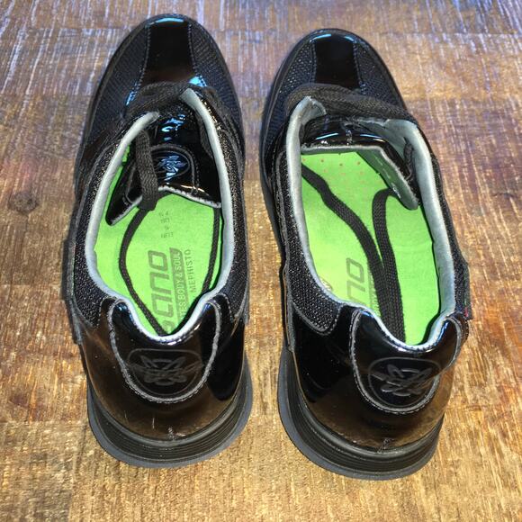 Sano by Mephisto Escape Black Patent Lace Up Sneaker Walking Shoe Womens 7.5 - Picture 6 of 12